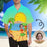 Custom Face Sunset Dance Men's All Over Print Hawaiian Shirt