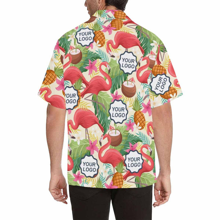 Custom Logo Hawaiian Style Men's All Over Print Hawaiian Shirt