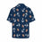 Custom Face Anchor Blue Men's All Over Print Hawaiian Shirt
