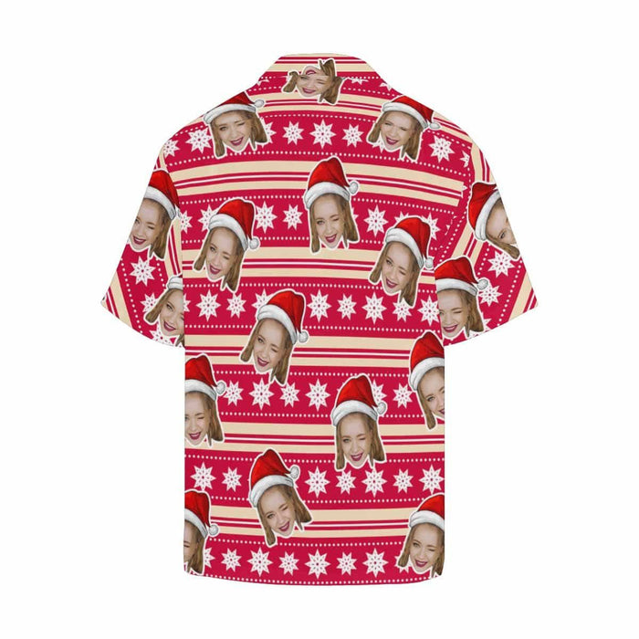 Custom Face Star Men's All Over Print Hawaiian Shirt