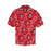 Custom Face Red Flowers Men's All Over Print Hawaiian Shirt