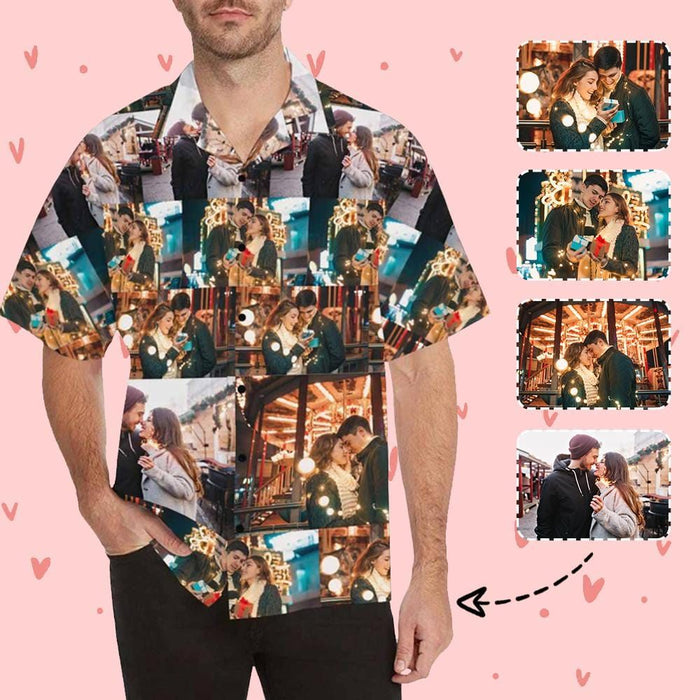 Custom Photo All Love Photos Men's All Over Print Hawaiian Shirt
