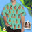 Custom Face Green Pineapple Style Tree Men's All Over Print Hawaiian Shirt