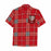 Custom Face&Name Red Stripes Men's All Over Print Hawaiian Shirt With Chest Pocket