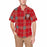 Custom Face&Name Red Stripes Men's All Over Print Hawaiian Shirt With Chest Pocket