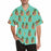 Custom Face Green Pineapple Style Tree Men's All Over Print Hawaiian Shirt
