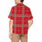 Custom Face&Name Red Stripes Men's All Over Print Hawaiian Shirt With Chest Pocket