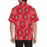 Custom Face Red Flowers Men's All Over Print Hawaiian Shirt