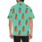 Custom Face Green Pineapple Style Tree Men's All Over Print Hawaiian Shirt