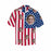 Custom Face American Flag Men's All Over Print Hawaiian Shirt