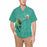 Custom Face Chameleon Green Men's All Over Print Hawaiian Shirt With Chest Pocket
