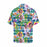 Custom Face Plaid Flower Men's All Over Print Hawaiian Shirt