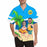 Custom Face Swimming Couple Men's All Over Print Hawaiian Shirt
