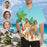 Custom Face Travel Family Men's All Over Print Hawaiian Shirt
