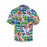 Custom Face Plaid Flower Men's All Over Print Hawaiian Shirt