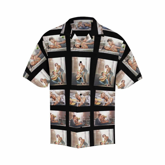 Custom Photo Diamonds Men's All Over Print Hawaiian Shirt