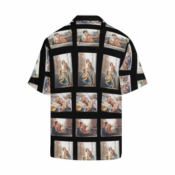 Custom Photo Diamonds Men's All Over Print Hawaiian Shirt