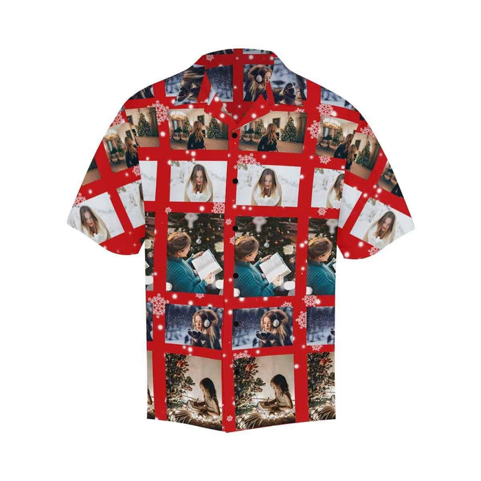 Custom Photo Diamonds Men's All Over Print Hawaiian Shirt