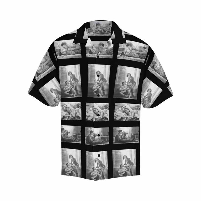 Custom Photo Diamonds Men's All Over Print Hawaiian Shirt