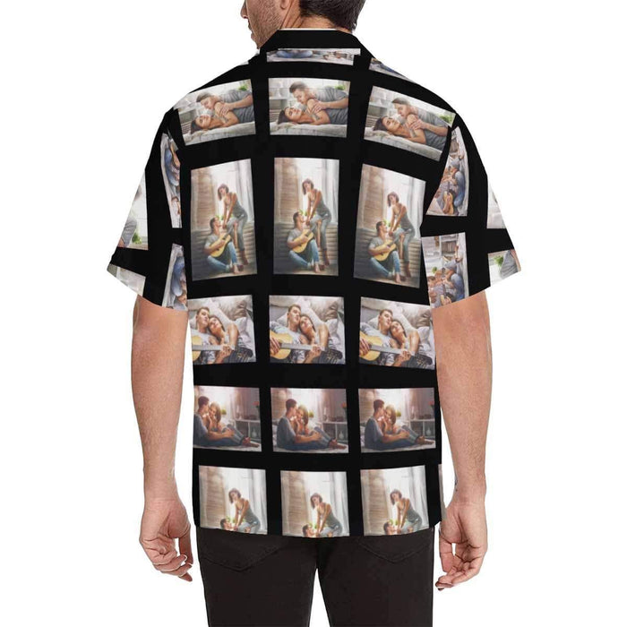 Custom Photo Diamonds Men's All Over Print Hawaiian Shirt