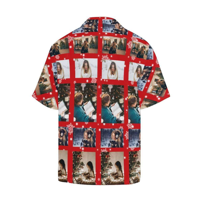 Custom Photo Diamonds Men's All Over Print Hawaiian Shirt