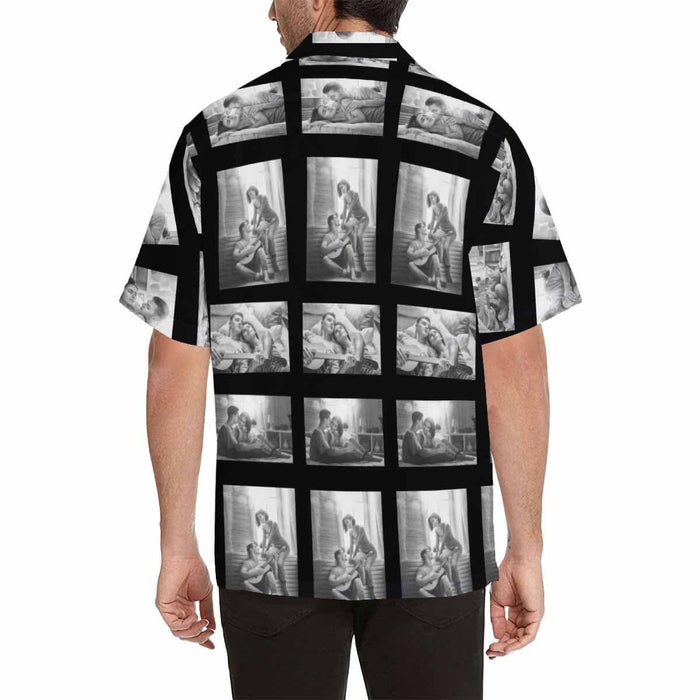 Custom Photo Diamonds Men's All Over Print Hawaiian Shirt