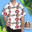 Custom Face XoXo Red Lips Men's All Over Print Hawaiian Shirt