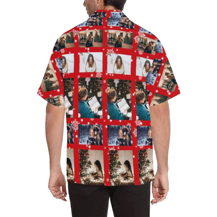 Custom Photo Diamonds Men's All Over Print Hawaiian Shirt