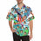 Custom Face Colorful Leaves Men's Hawaiian Shirt