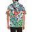 Custom Face Colorful Leaves Men's Hawaiian Shirt