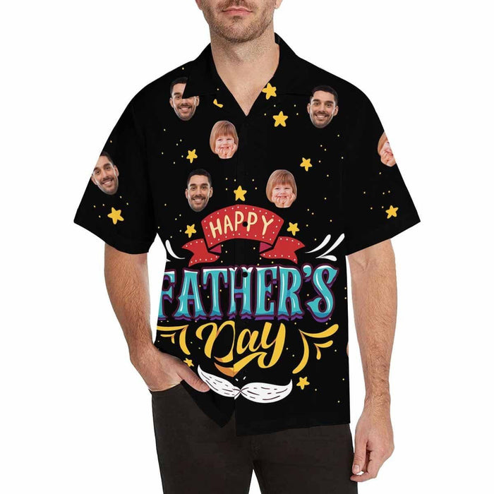 Custom Face Father's Day Men's All Over Print Hawaiian Shirt