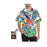 Custom Face Colorful Leaves Men's Hawaiian Shirt