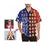 Custom Face Red&Blue Men's All Over Print Hawaiian Shirt