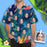 Custom Wife Face Colorful Painting Men's All Over Print Hawaiian Shirt