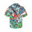 Custom Face Colorful Leaves Men's Hawaiian Shirt