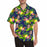 Custom Face Green Flowers Men's All Over Print Hawaiian Shirt
