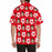 Custom Face Romantic Red Flowers Men's All Over Print Hawaiian Shirt