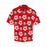 Custom Face Romantic Red Flowers Men's All Over Print Hawaiian Shirt