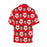 Custom Face Romantic Red Flowers Men's All Over Print Hawaiian Shirt