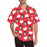 Custom Face White&Red Heart Men's All Over Print Hawaiian Shirt