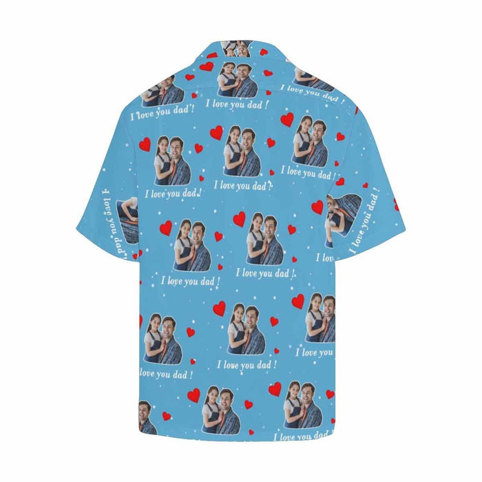 Custom Photo Dad&Me Men's All Over Print Hawaiian Shirt