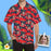 Custom Face Hibiscus Men's All Over Print Hawaiian Shirt