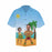 Custom Face Beach Dance Men's All Over Print Hawaiian Shirt