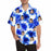 Custom Face Blue&White Style Men's All Over Print Hawaiian Shirt