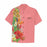 Custom Name Flowers Pink Men's All Over Print Hawaiian Shirt With Chest Pocket