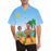 Custom Face Beach Dance Men's All Over Print Hawaiian Shirt