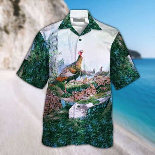 Wild Turkey LHT Nthn Aloha Hawaiian Shirt ABBKA AUMM
