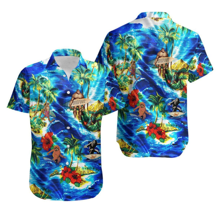 Bigfoot Tropical ABICX JMCHIN Aloha Hawaiian Shirts for Men And Women
