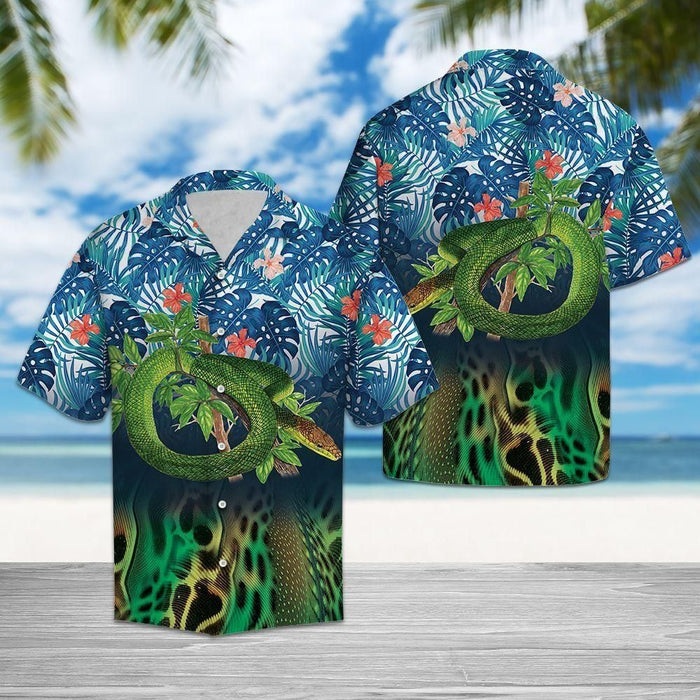 Snake Tropical Aloha Hawaiian Shirts for Men and Women