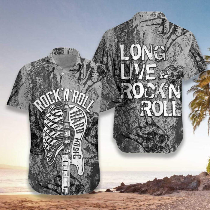 Long Live Rockn Roll Aloha Hawaiian Shirts for Men and Women